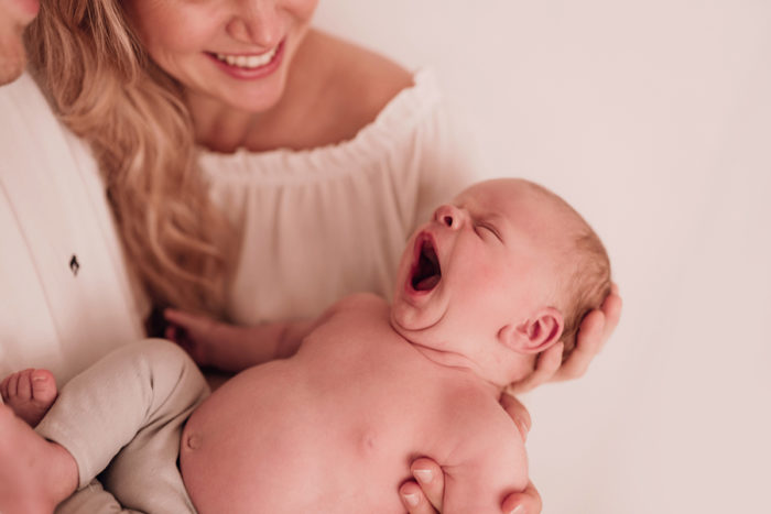 Familienfoto beim newborn fotoshooting