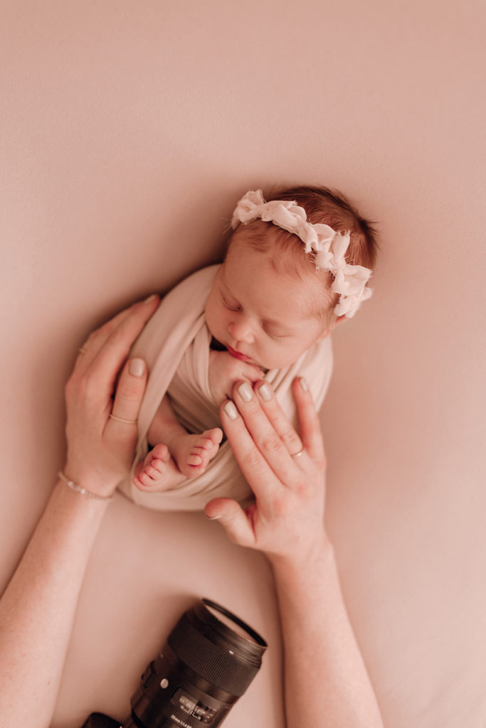 Baby pucken Neugeborenen Fotografie